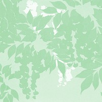 Aesthetic green leaf pattern background, remixed by rawpixel