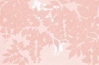 Aesthetic pink leaf pattern background, remixed by rawpixel