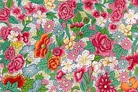 Owen Jones's flower patterned background, remixed by rawpixel