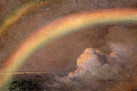 Henry Mosler's famous painting background, The Spirit of the Rainbow, remixed by rawpixel