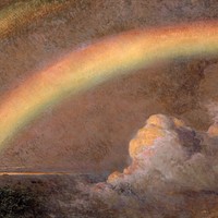 Henry Mosler's The Spirit of the Rainbow artwork, remixed by rawpixel