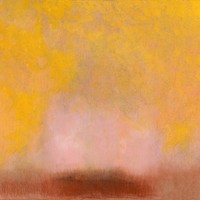 Orange oil painting background, Odilon Redon's vintage design, remixed by rawpixel