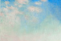 Claude Monet sky background. Famous art remixed by rawpixel.