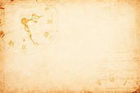 Vintage clock face background, old paper texture