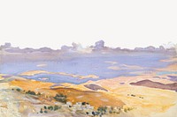 From Jerusalem background, John Singer Sargent's artwork, remixed by rawpixel