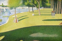 Georges Seurat's park background. Remastered by rawpixel.