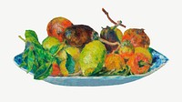 Fruits of the Midi, Pierre-Auguste Renoir's vintage collage element psd, remixed by rawpixel