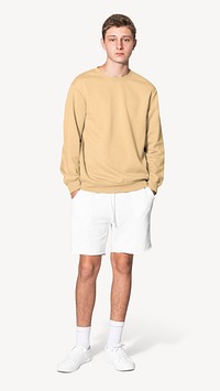 Men's sweater  mockup, editable apparel & fashion psd