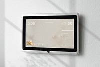 Smart home panel monitor mockup psd panel