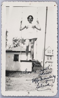 Untitled (Woman Standing on a Swing)