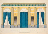 The window wall. Draft decoration for the Hall of Knights by Nicolai Abildgaard