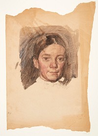 Portrait of the artist's wife Elise by Peter Hansen