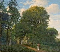 A forest lot in Charlottenlund; Evening by Heinrich Buntzen