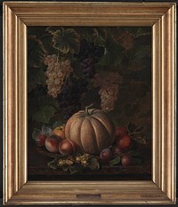 Various fruits, including melon and grapes by Johan Laurentz Jensen