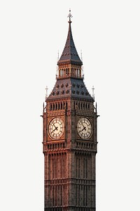 Big Ben, London collage element psd