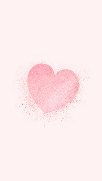 Cute pink heart iPhone wallpaper | Premium Photo - rawpixel