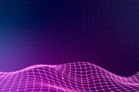 Purple neon wave futuristic background