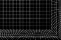 Dark grid pattern room corner
