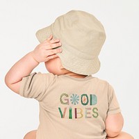 Minimal toddler’s t-shirt mockup psd