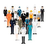 Careers and professions illustration