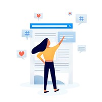 Content editor editing the feed illustration