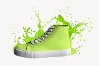 High top sneaker mockup, editable footwear psd