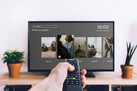 Television screen editable mockup psd