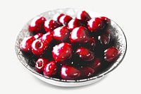 Black cherries image graphic psd