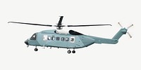 Helicopter aircraft editable mockup psd