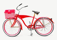 Bicycle vehicle transportation collage element graphic psd