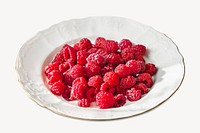 Red raspberries, isolated design
