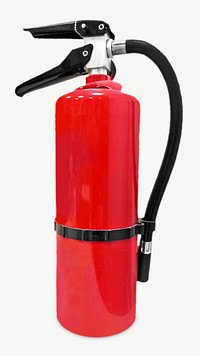 Red fire extinguisher isolated object psd