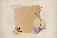 Aesthetic flower paper craft collage