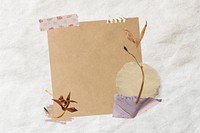 Aesthetic flower paper craft collage