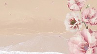Paper texture, flower desktop wallpaper