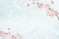 Pink flower, cherry blossom background