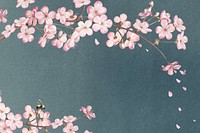 Pink flower, cherry blossom background