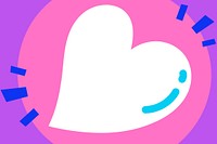 Cute heart background, colorful design