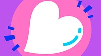 Funky heart HD wallpaper, vivid design