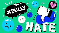 Anti-cyberbullying funky illustration HD wallpaper