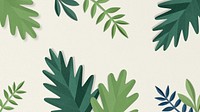 Paper craft leaf desktop wallpaper