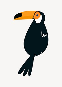 Toucan bird vector illustration