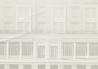 Vintage European building background, architecture illustration