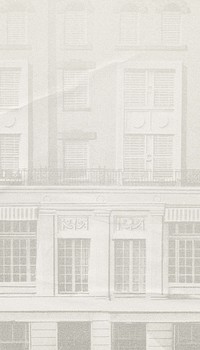 Vintage European building phone wallpaper, architecture illustration