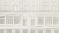 Vintage European building background, architecture illustration