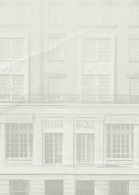 Vintage European building background, architecture illustration