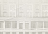 Vintage European building background, architecture illustration