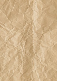 Brown crumpled paper background