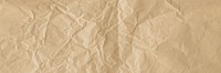 Brown crumpled paper background