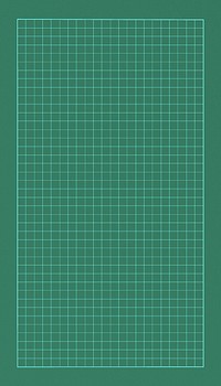 Green cutting mat iPhone wallpaper, grid patterned design